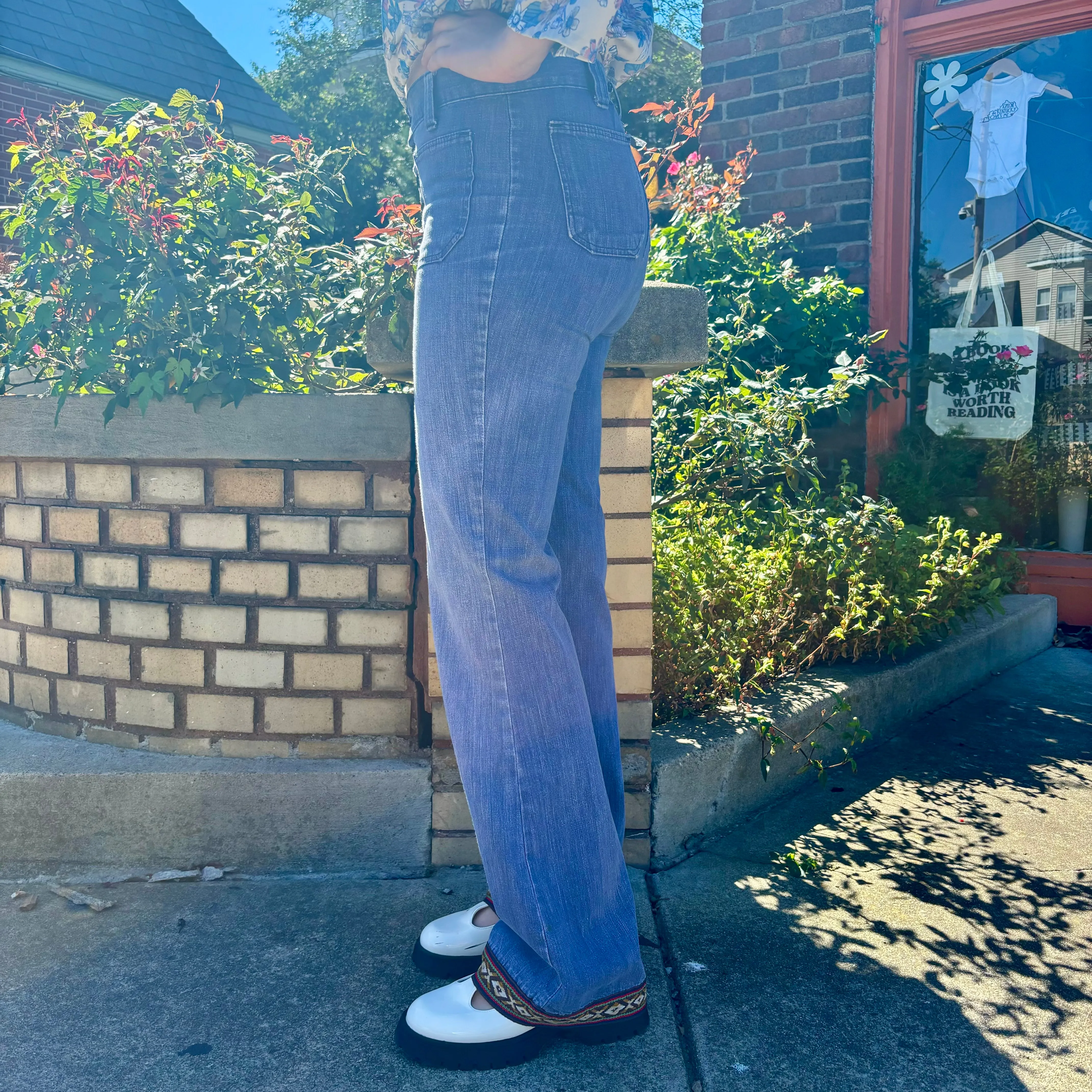 1970’s H.I.S denim w/ Decorative trim