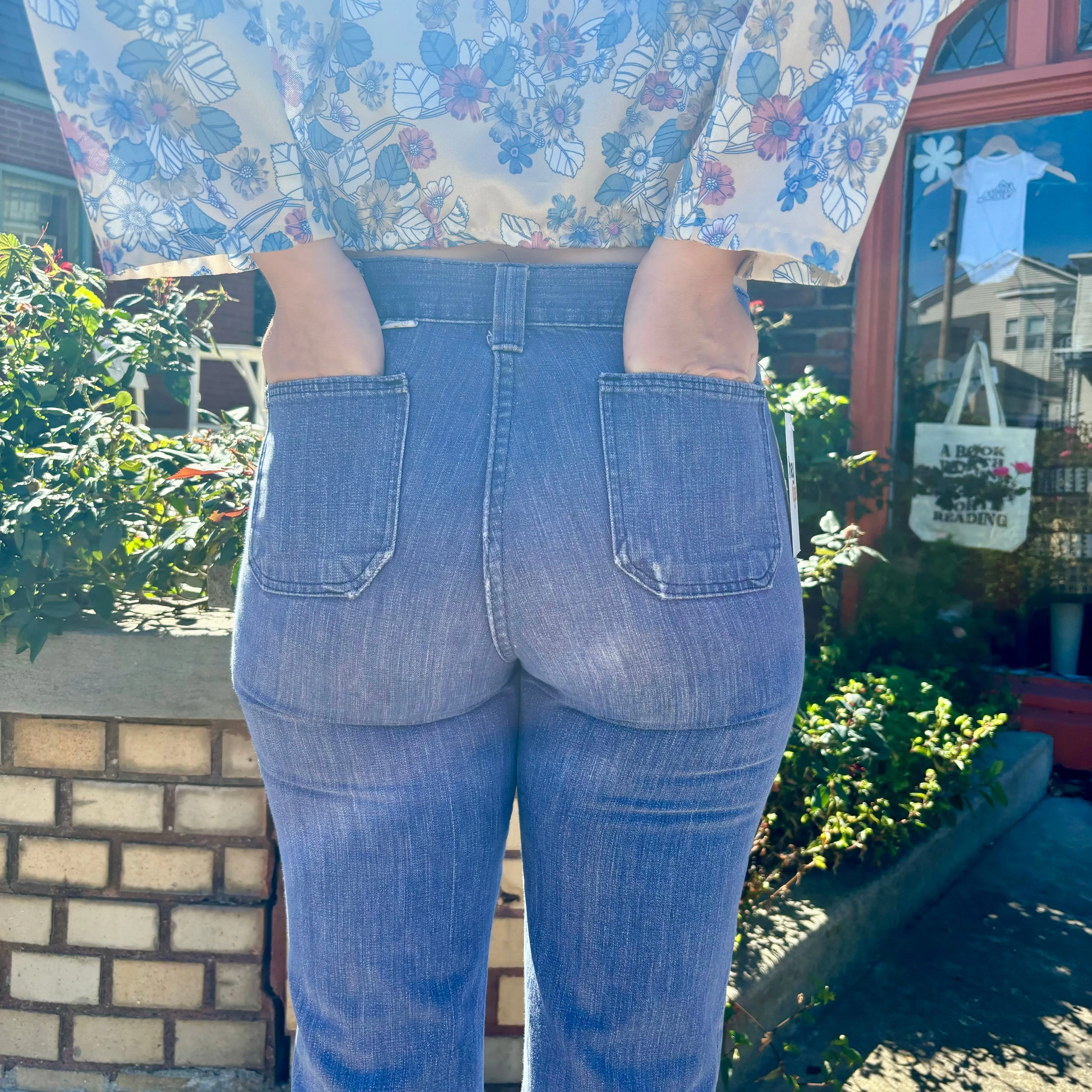 1970’s H.I.S denim w/ Decorative trim