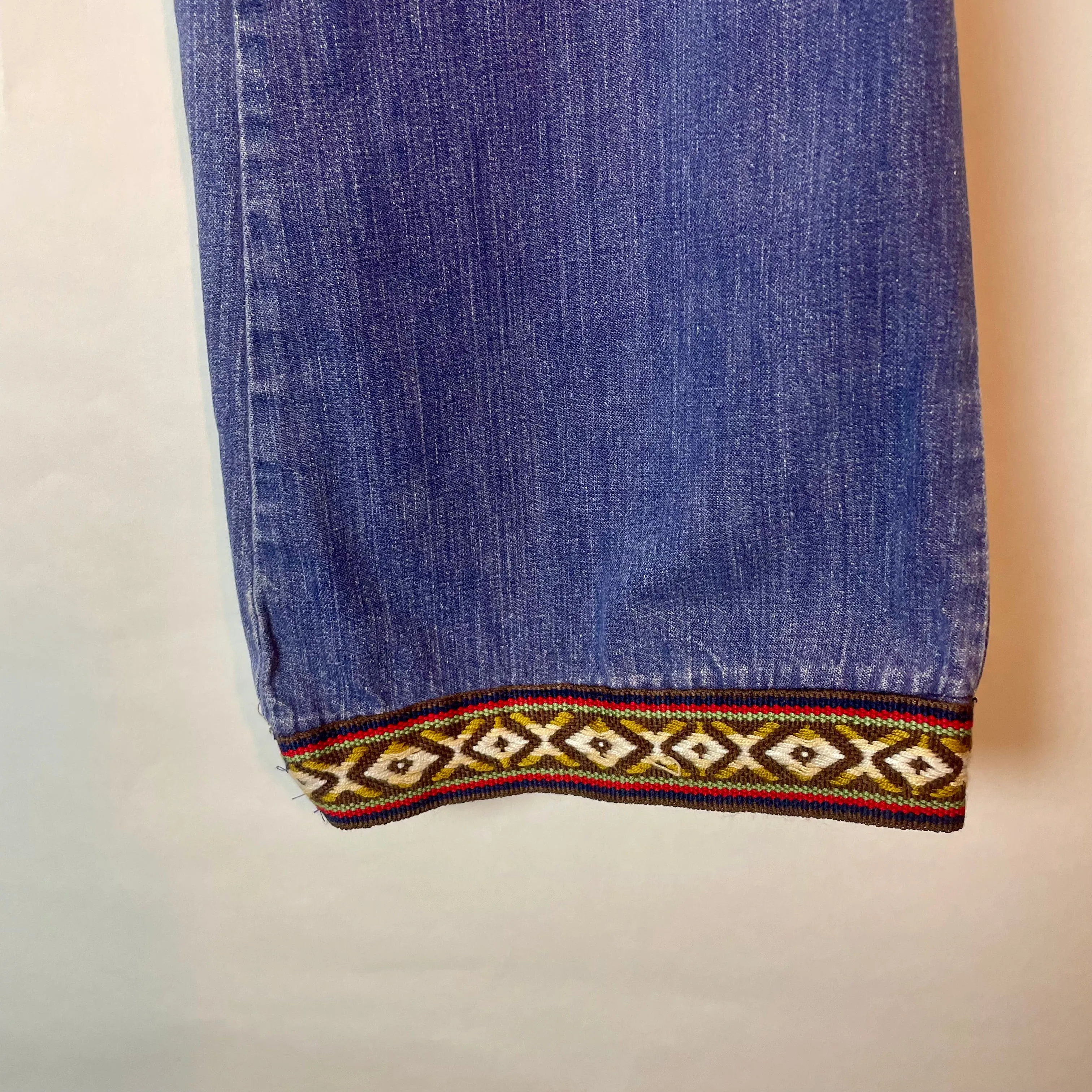 1970’s H.I.S denim w/ Decorative trim