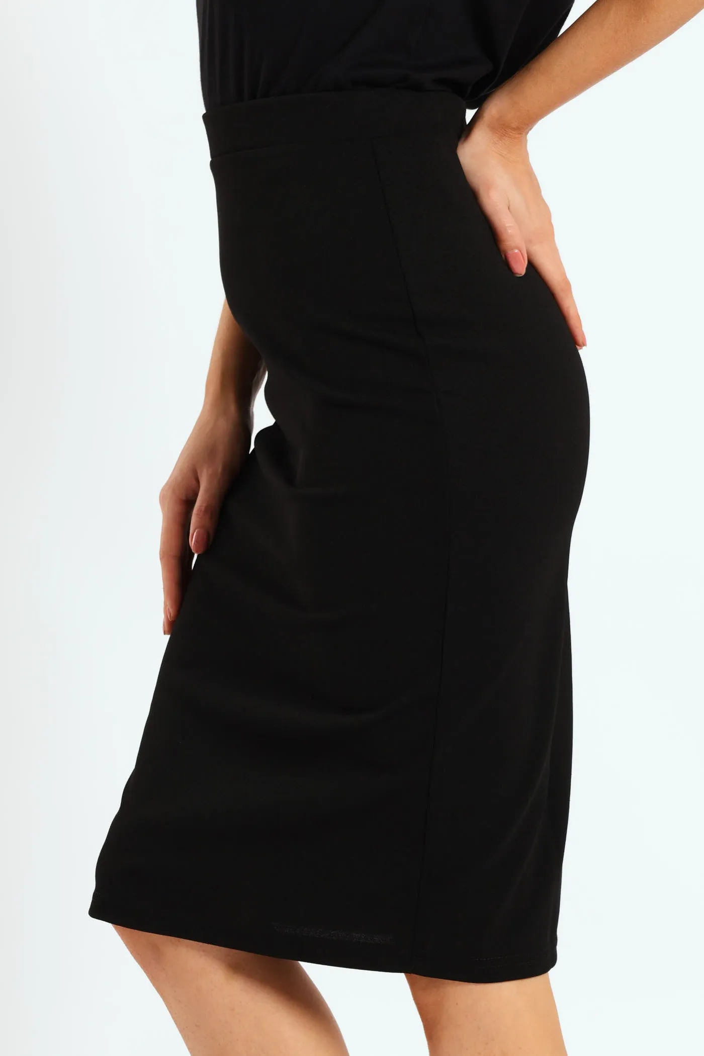 2 Pack Basic Career Skirt - Black/White