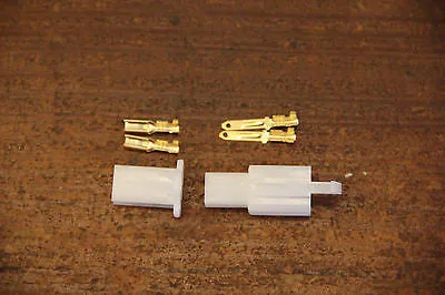 2.8mm 2 Pin eBike Scooter Connector Terminals Adapters 15 Sets