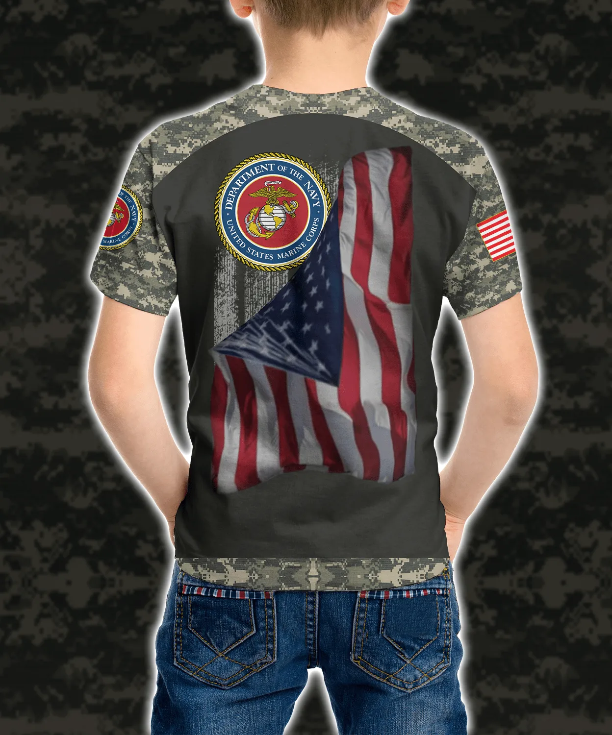 3D Military US Marine Corps 23 Ver1 Kid Tshirt QT301319