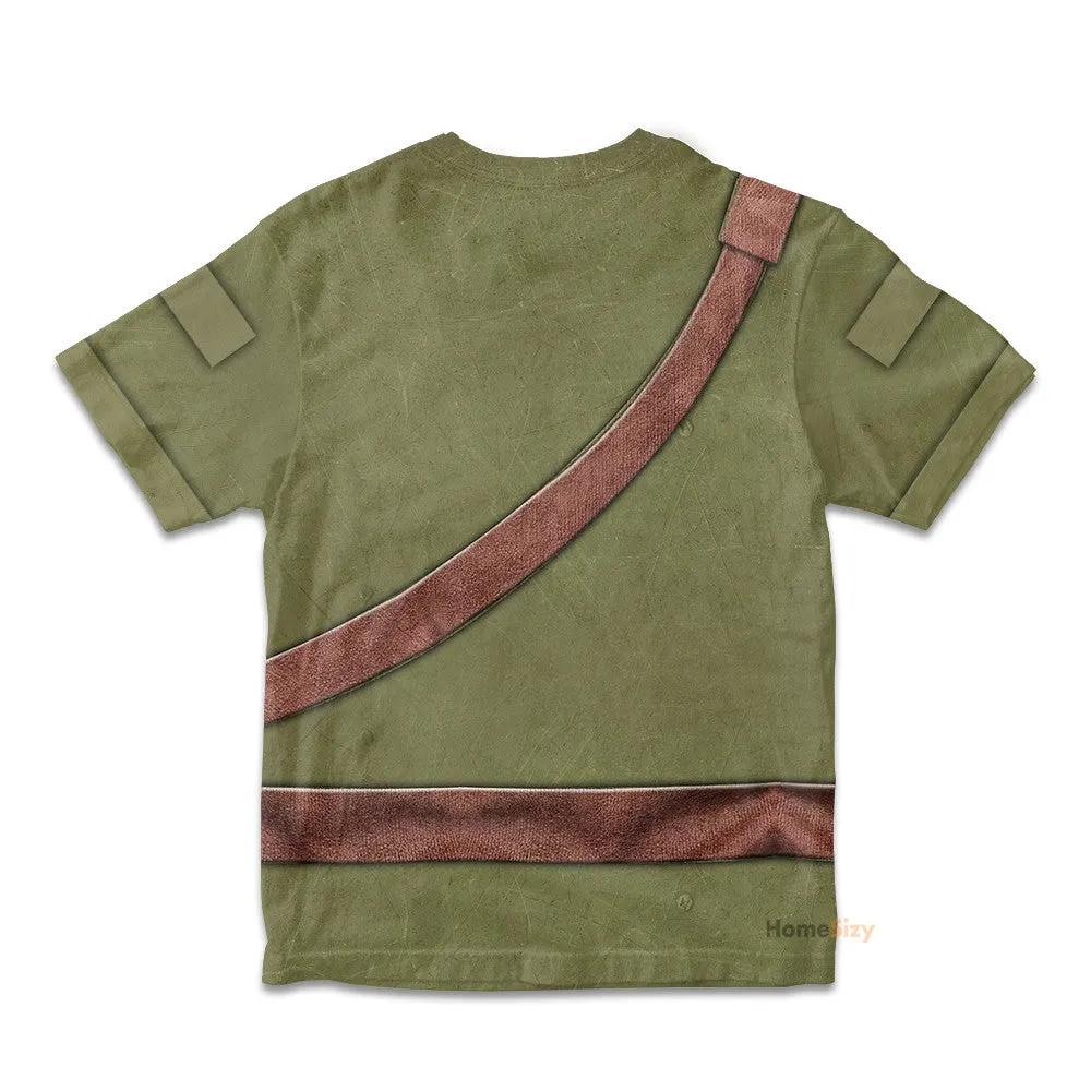 3D The Legend Of Zelda Link Custom Cosplay Costume Kid Tshirt QT205160Hf