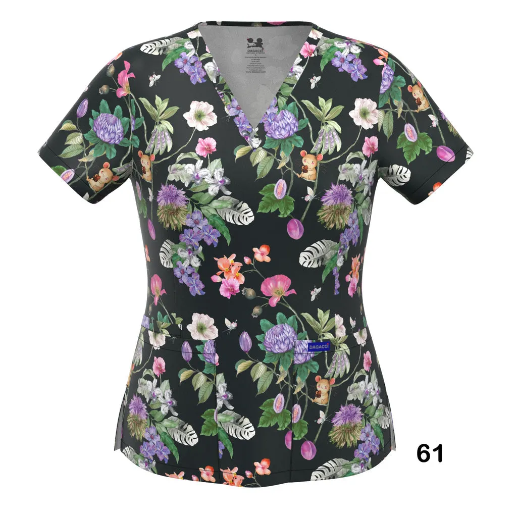 4-WAY STRETCH PRINT TOP (61)