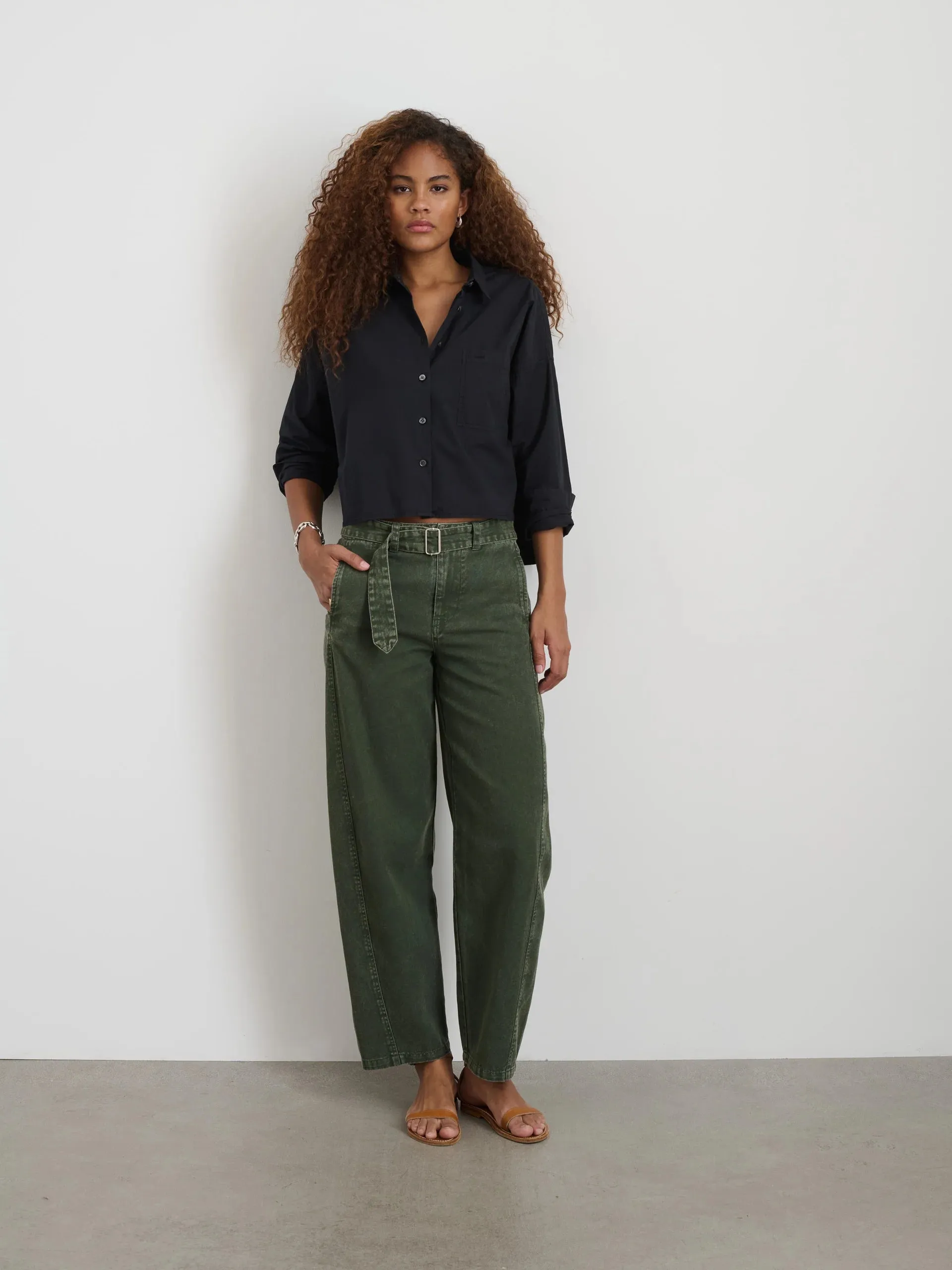 9th Street Pant in Cotton Twill - Duffle Bag