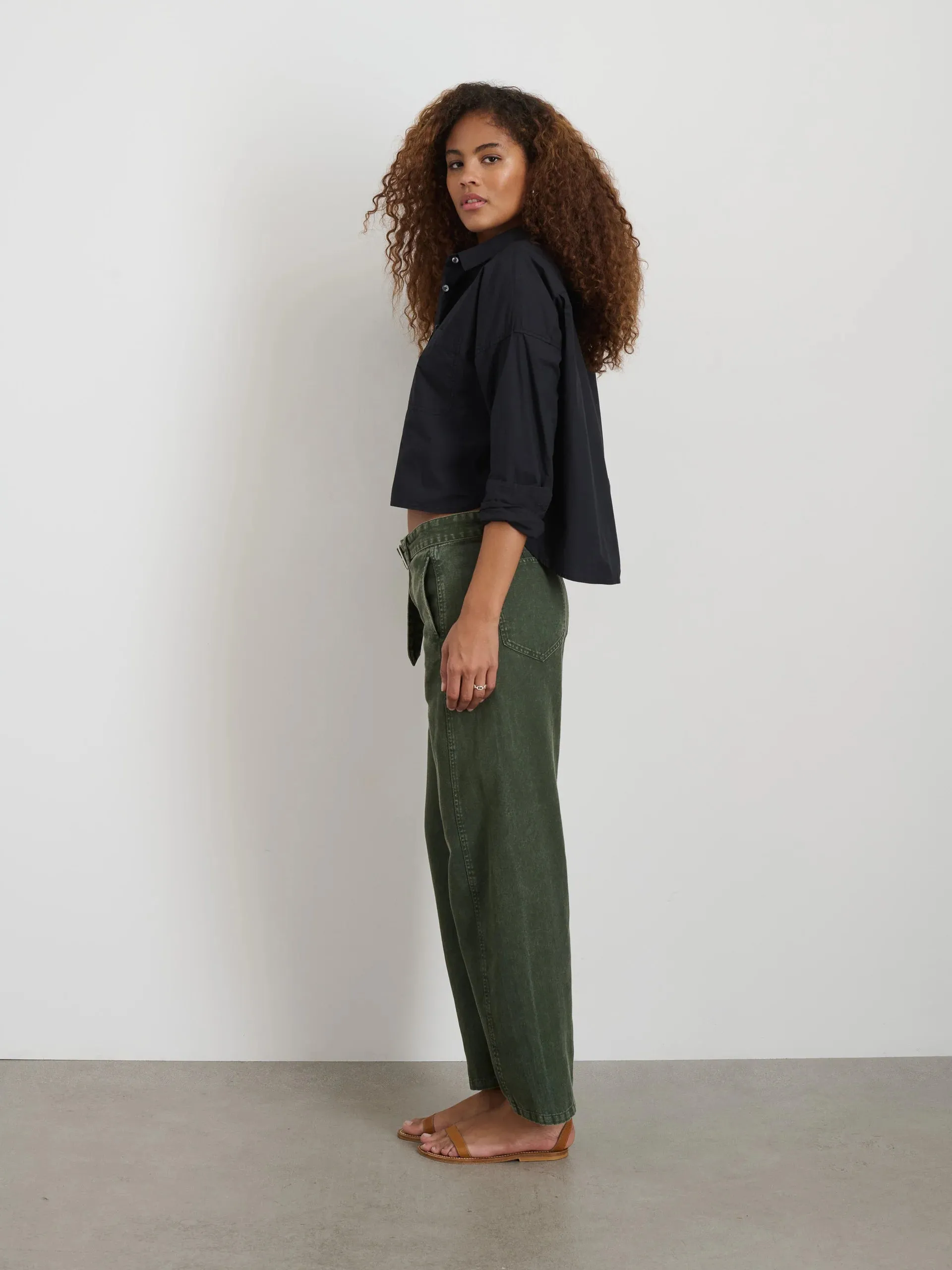 9th Street Pant in Cotton Twill - Duffle Bag