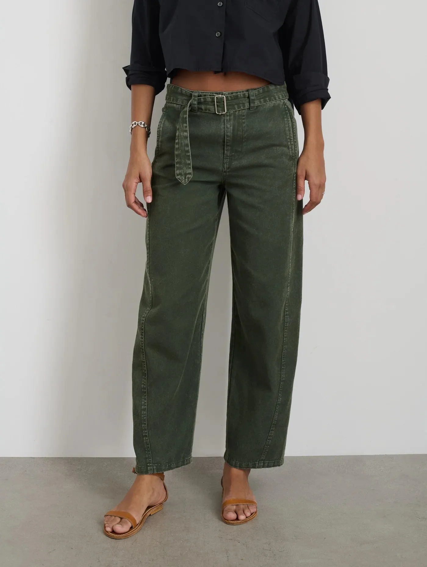 9th Street Pant in Cotton Twill - Duffle Bag
