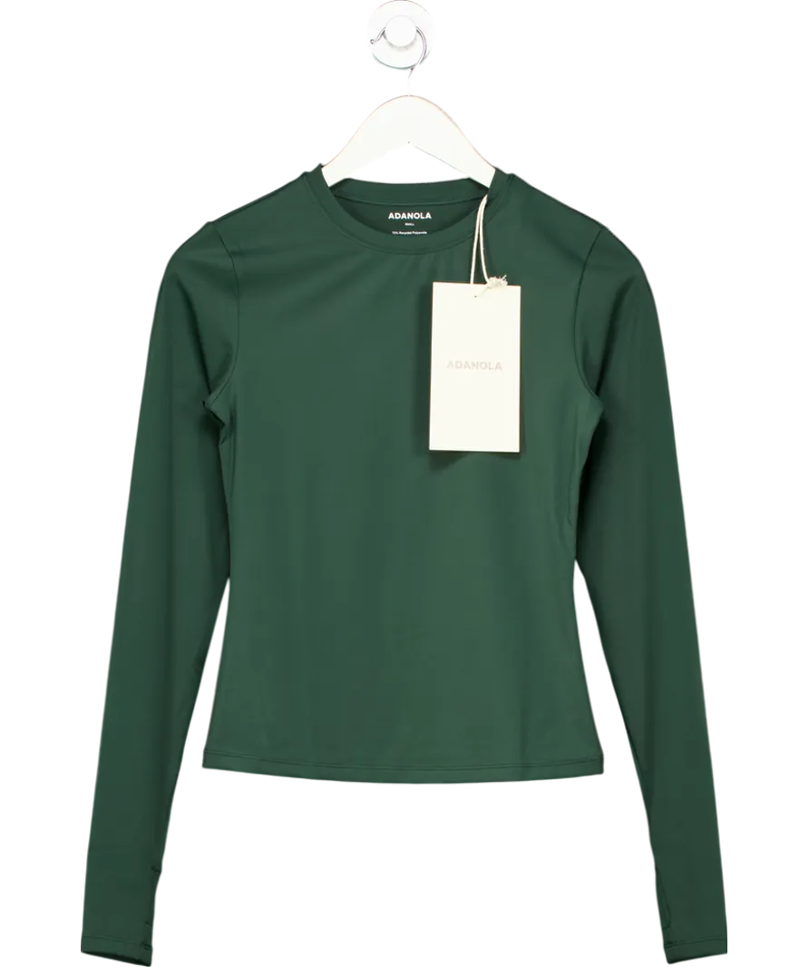 Adanola The Ultimate Long Sleeve Top In Pine Green UK S