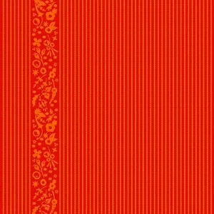 Alison Glass - Ellipse - Oval Stripe - Poppy