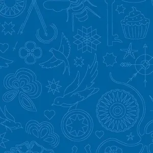 Alison Glass - Sunprints 2022 Luminance - Embroidery - Royal