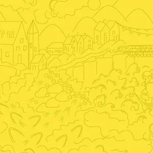 Alison Glass - Sunprints 2022 Luminance - Village - Lemon