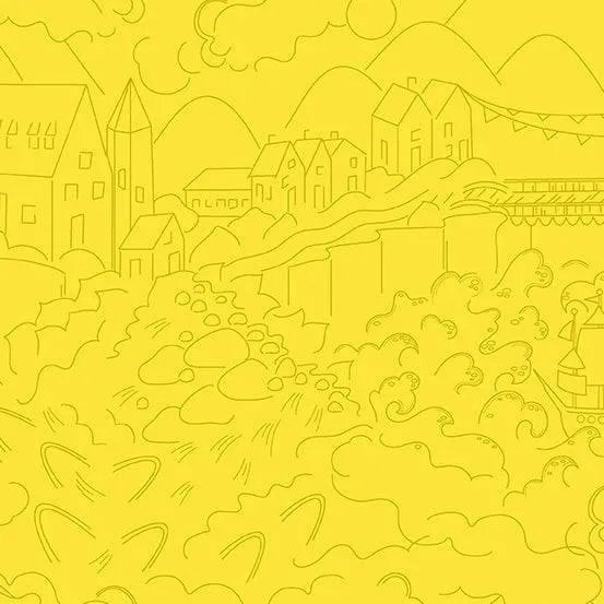 Alison Glass - Sunprints 2022 Luminance - Village - Lemon