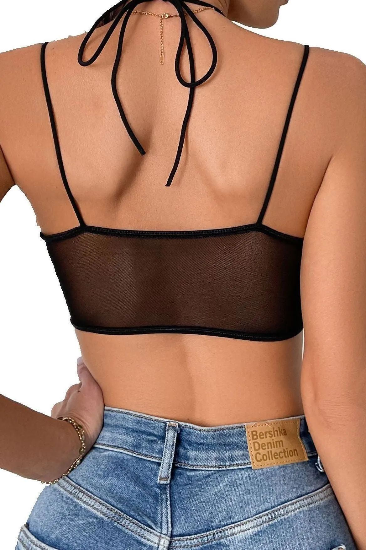 American Mesh Perspective  Fishbone Corset top