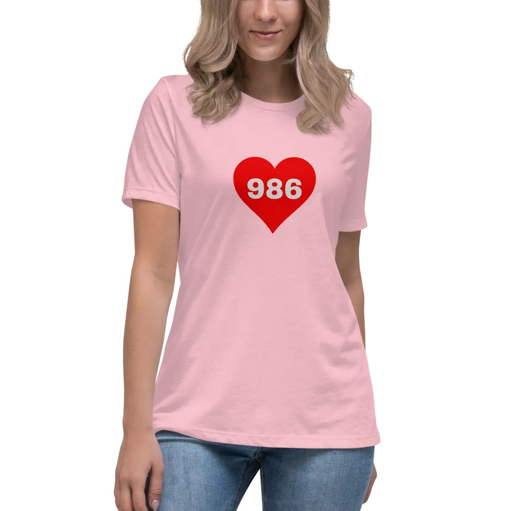 AREA CODE 986 Women's Relaxed T-Shirt