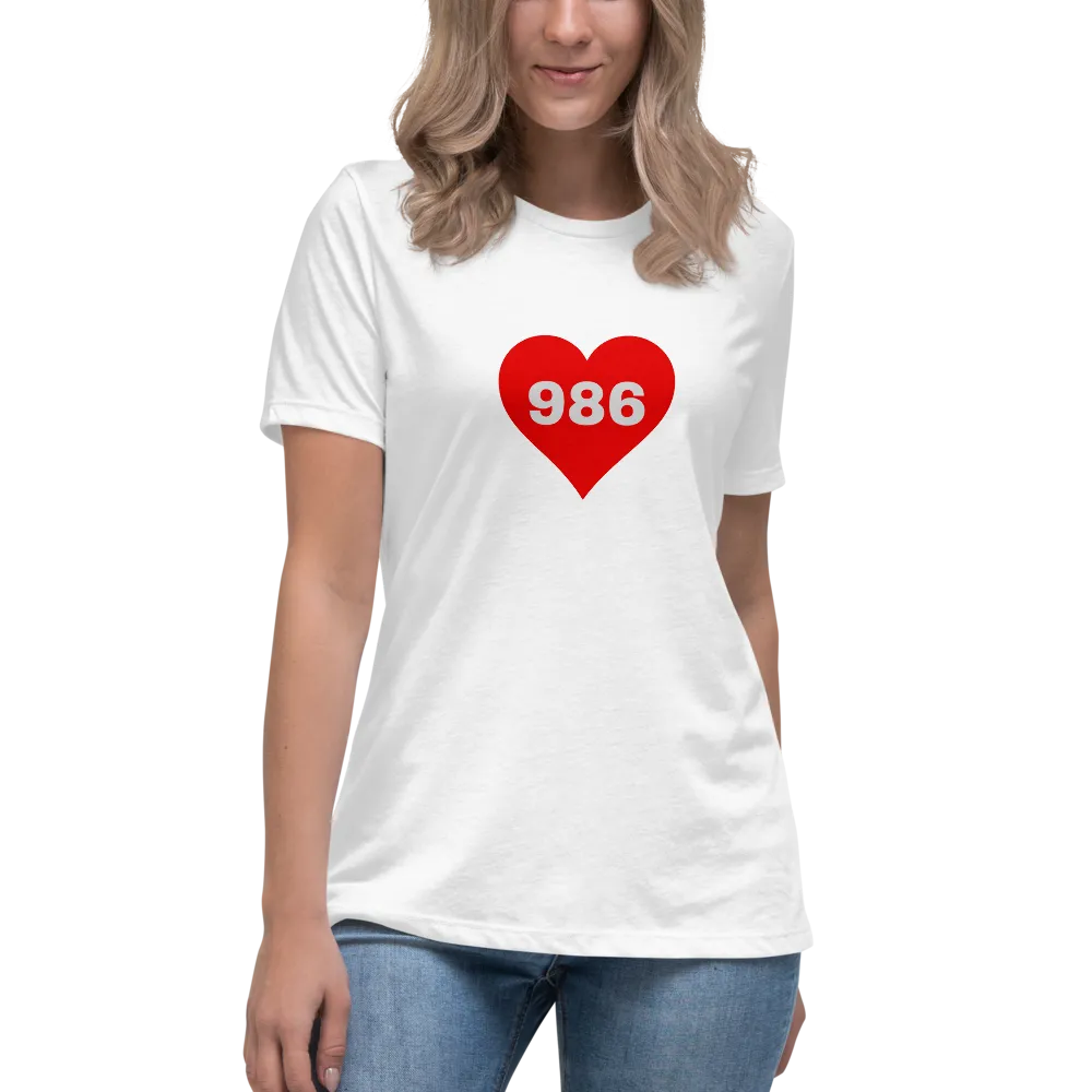 AREA CODE 986 Women's Relaxed T-Shirt