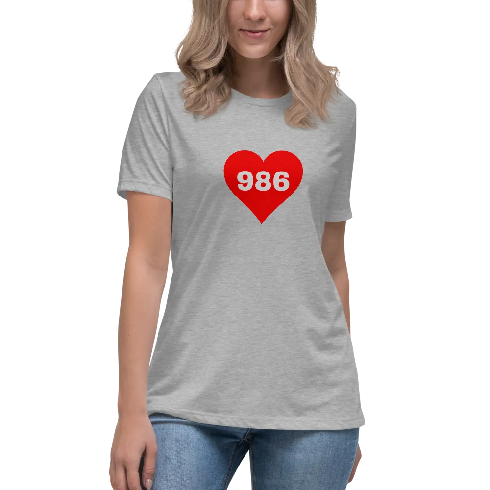 AREA CODE 986 Women's Relaxed T-Shirt