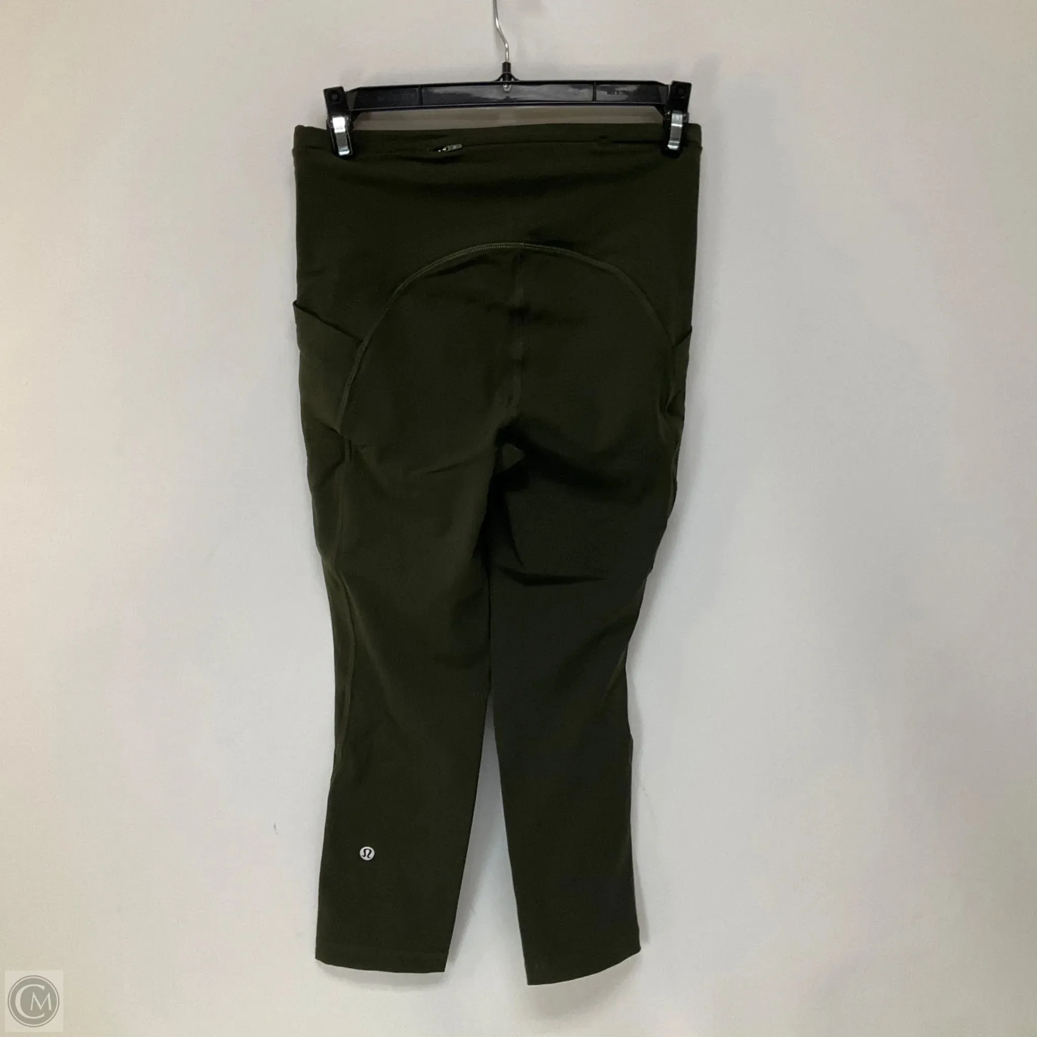 Athletic Leggings Capris By Lululemon In Green, Size: 4