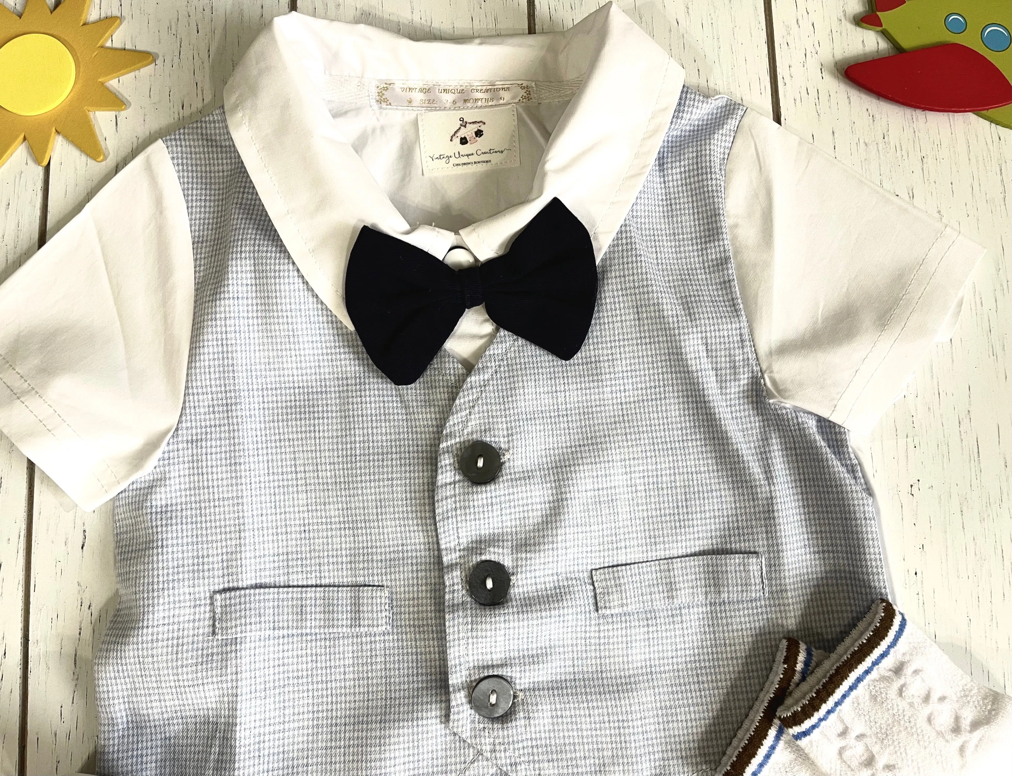 Baby Gentleman Suit Boy Romper
