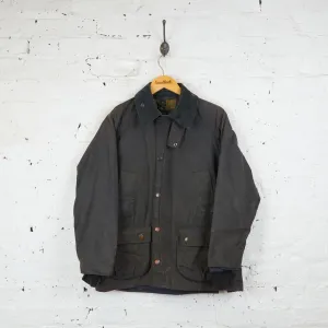 Barbour Bedale Wax Jacket Coat - Blue - XS