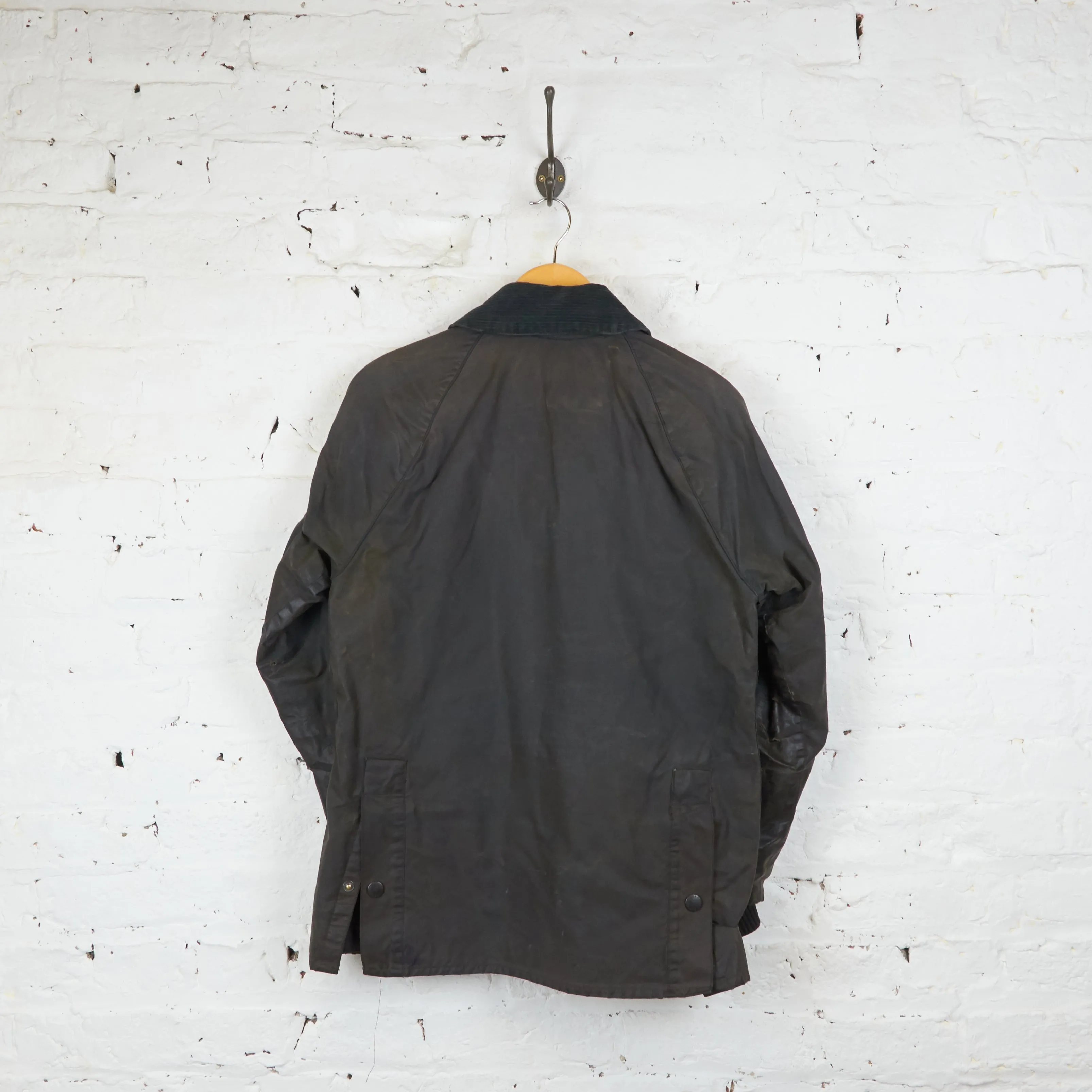 Barbour Bedale Wax Jacket Coat - Blue - XS