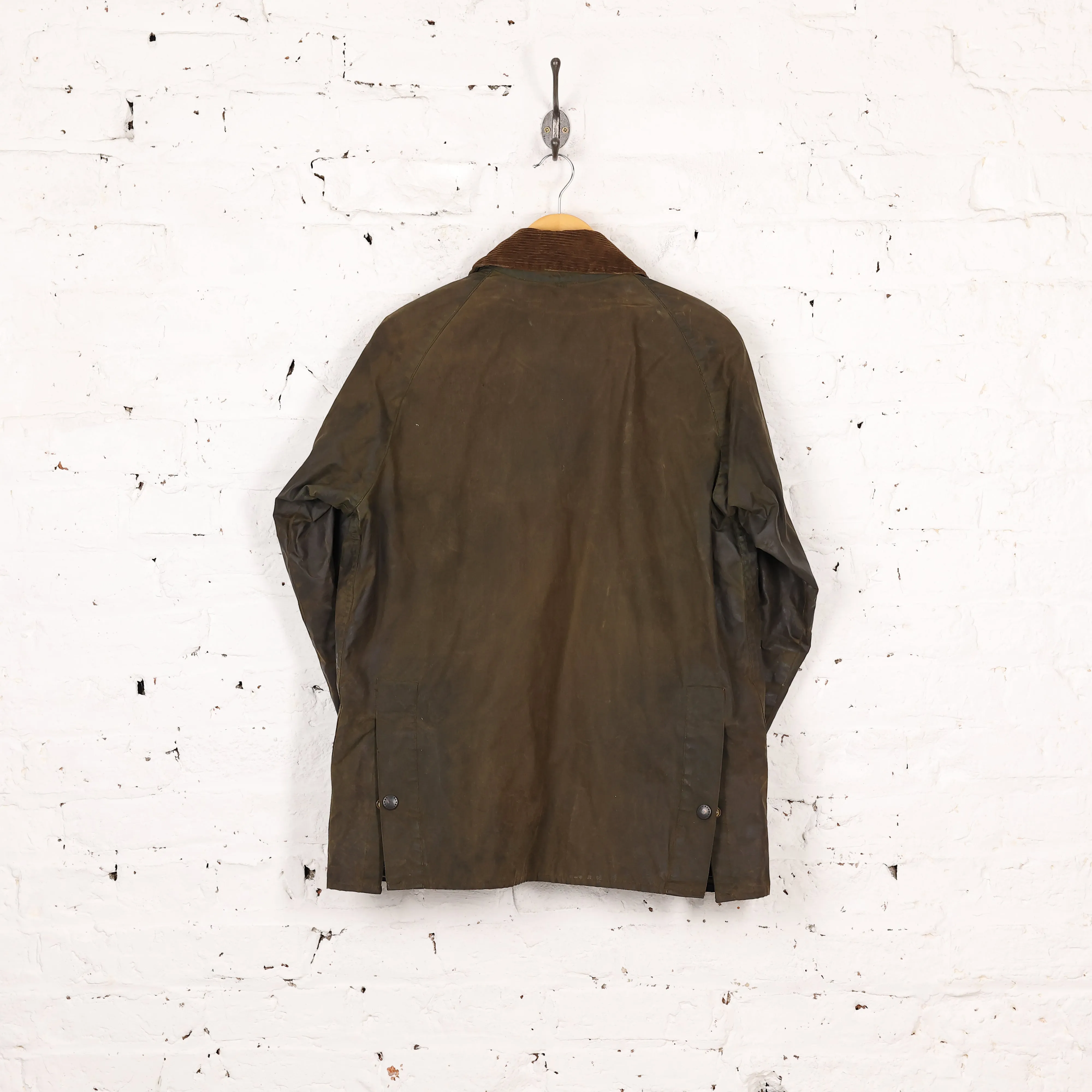 Barbour Bedale Wax Jacket Coat - Green - S