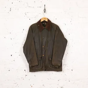 Barbour Bedale Wax Jacket Coat - Green - S