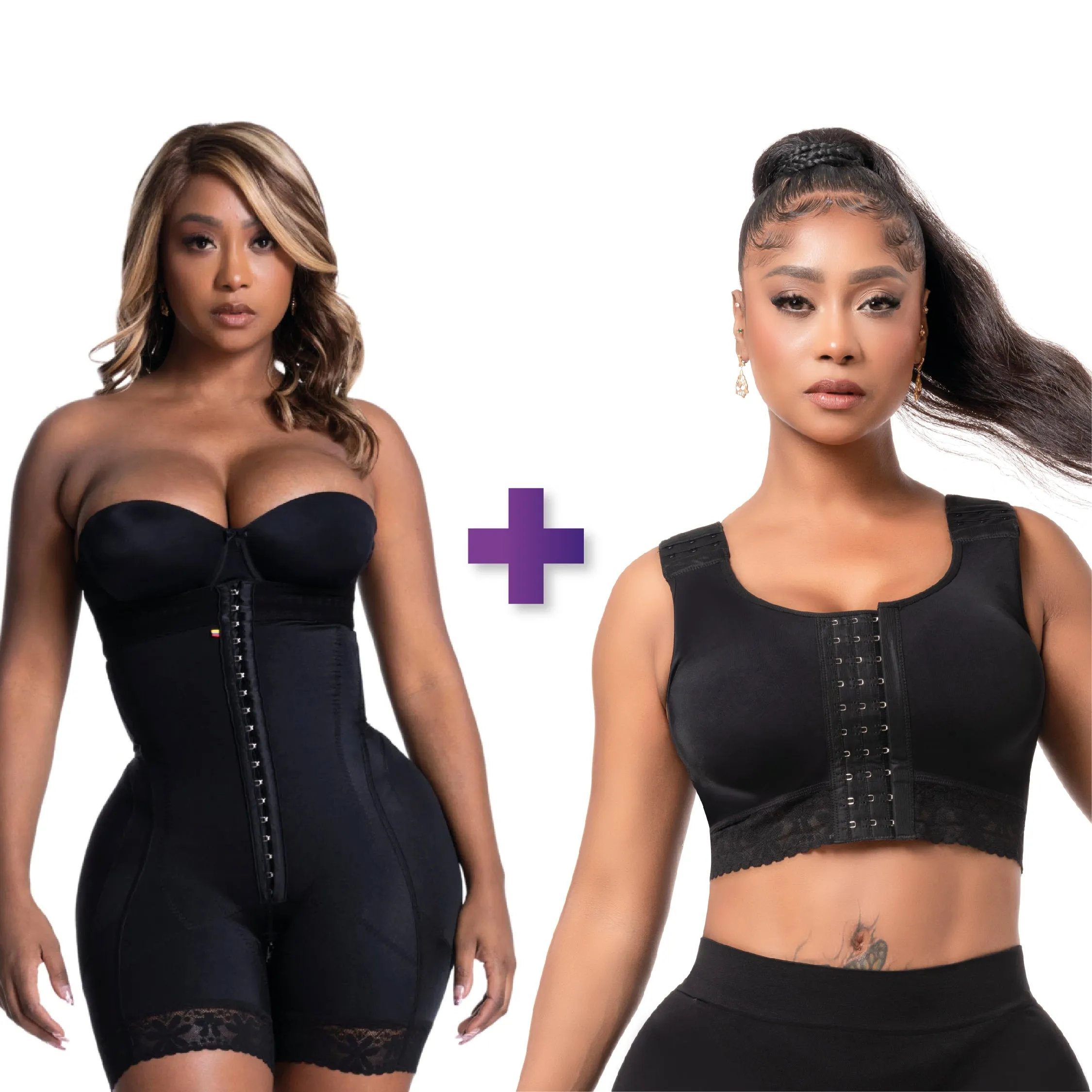 BBL & Lipo | Stage 3 Faja Colombiana Shapewear | Strapless   Post-Breast Augmentation & Mastectomy | Stage 1 Compression Bra | Front Closure for Easy Wear