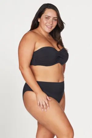 Black Aria Botticelli Bandeau D / DD Cup Underwire Bikini Top