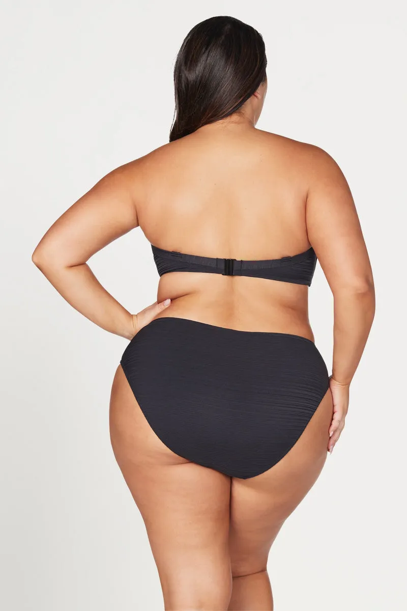 Black Aria Botticelli Bandeau D / DD Cup Underwire Bikini Top