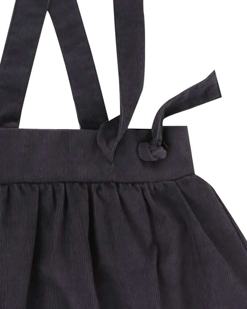 Black Corduroy Bracer Skirt