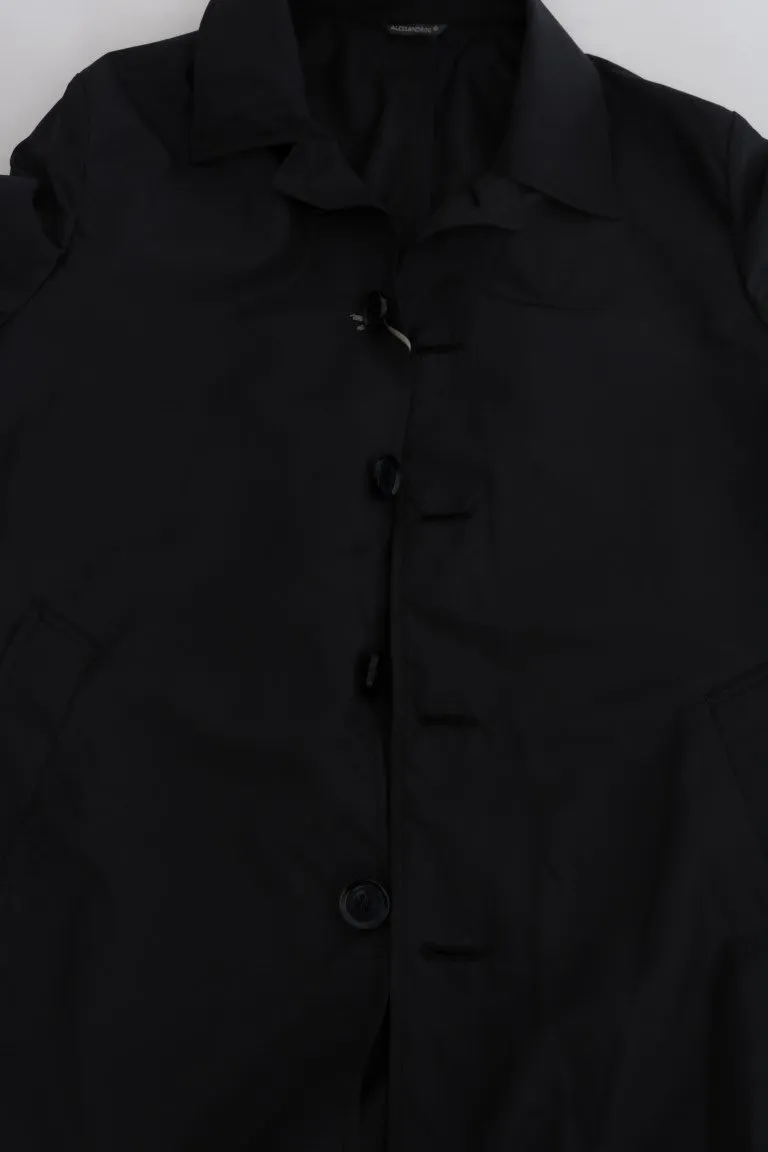 Blue Long Raincoat Jacket