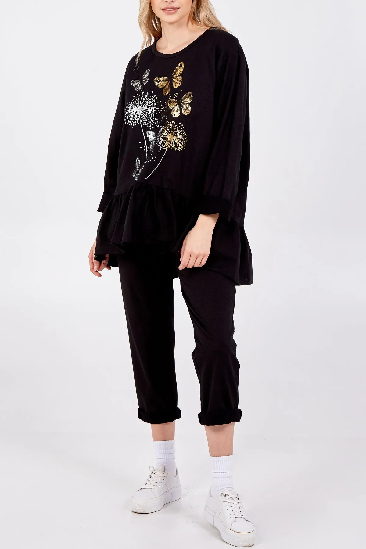Butterfly Frill Hem Lounge Set