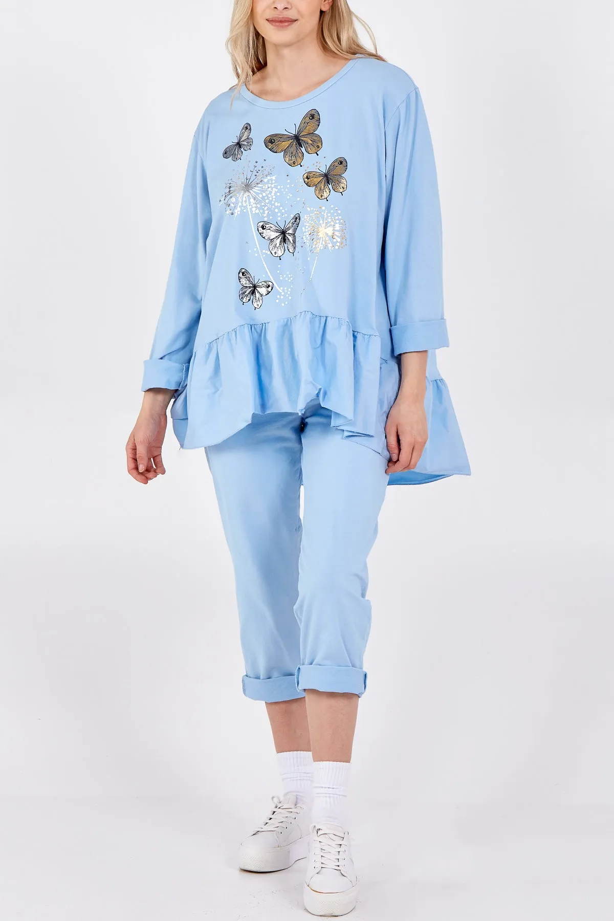 Butterfly Frill Hem Lounge Set