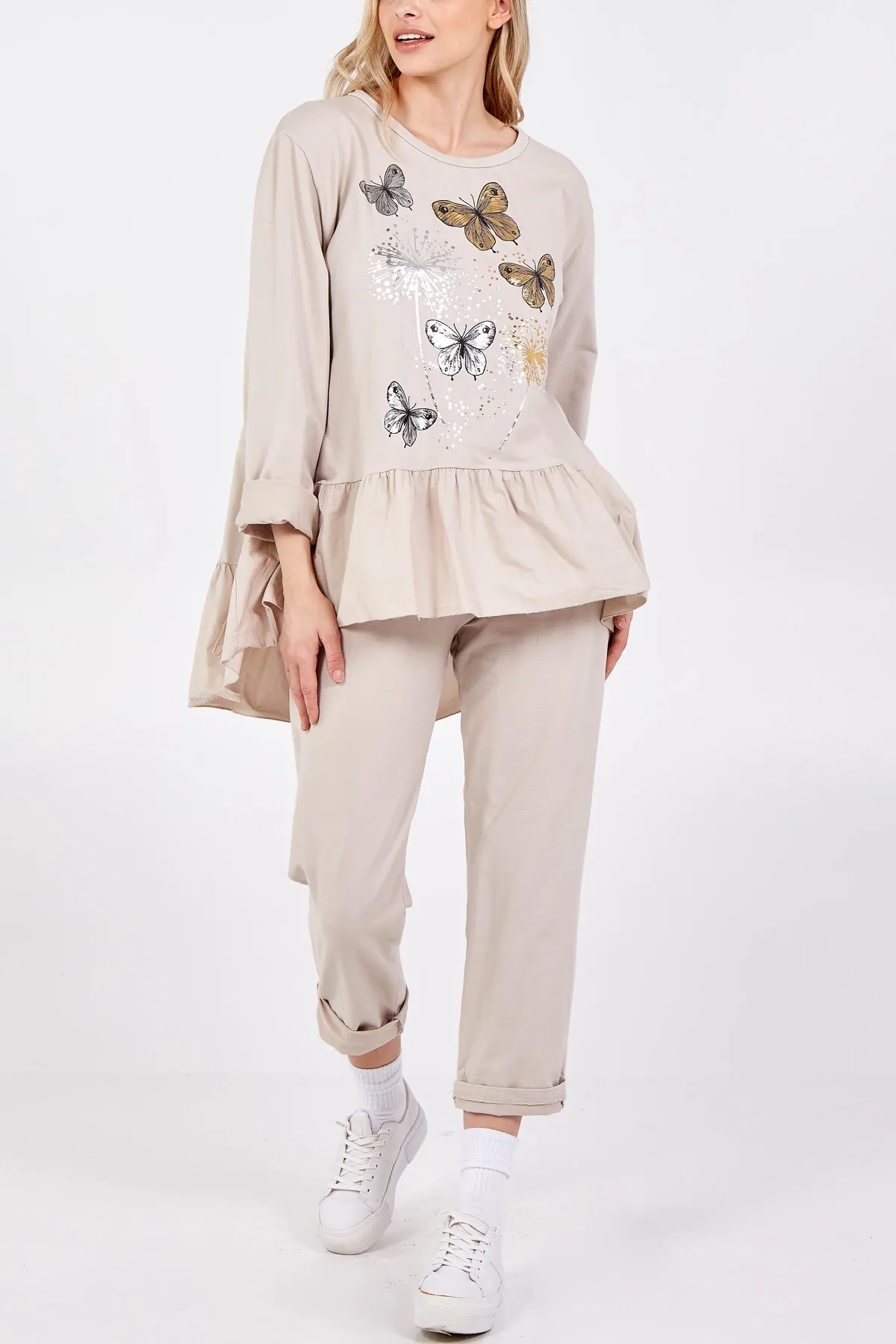 Butterfly Frill Hem Lounge Set