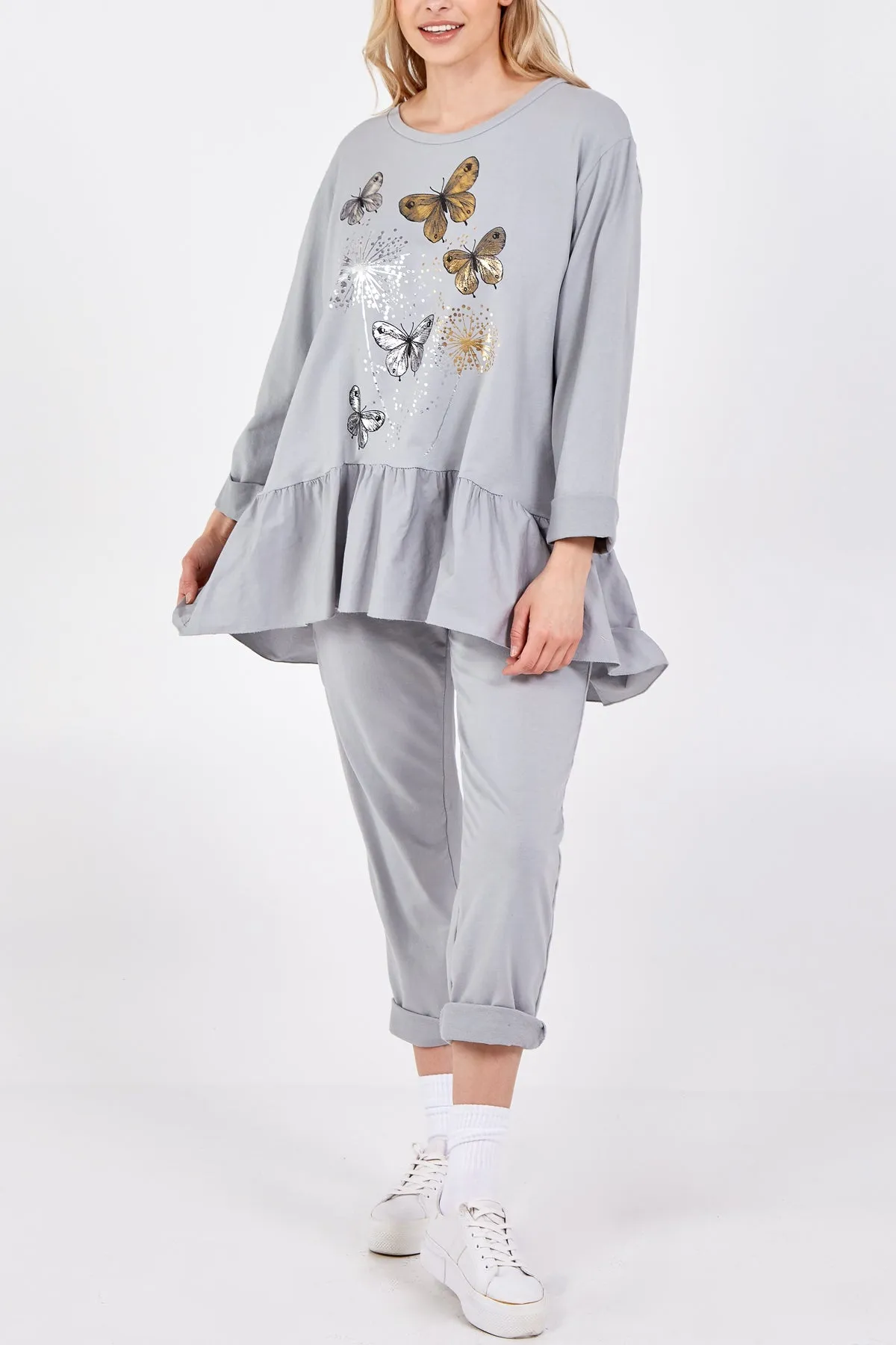 Butterfly Frill Hem Lounge Set