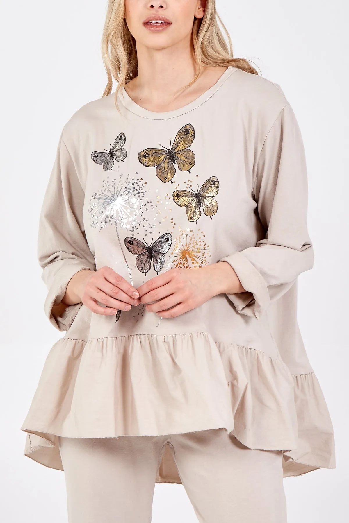 Butterfly Frill Hem Lounge Set