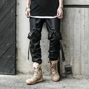 Cargo pants with streamers-D341 | Inspanda