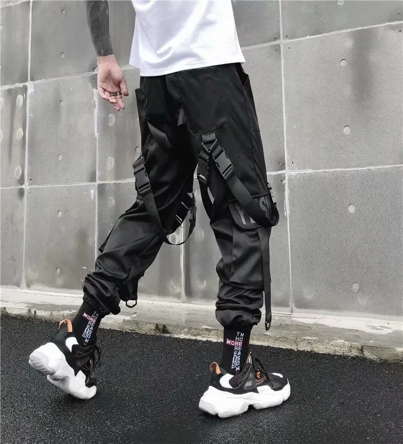Cargo pants with streamers-D341 | Inspanda
