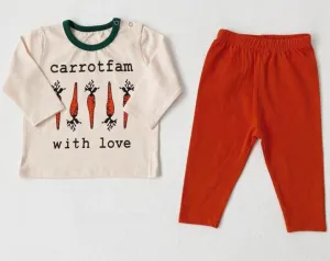 Carrot with love Funny Clothing Set 7M-24M