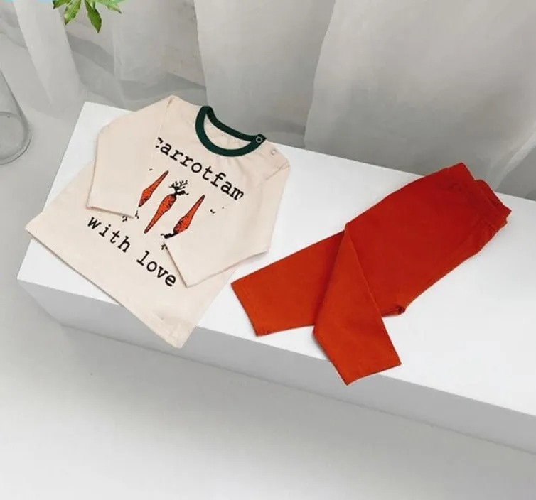 Carrot with love Funny Clothing Set 7M-24M