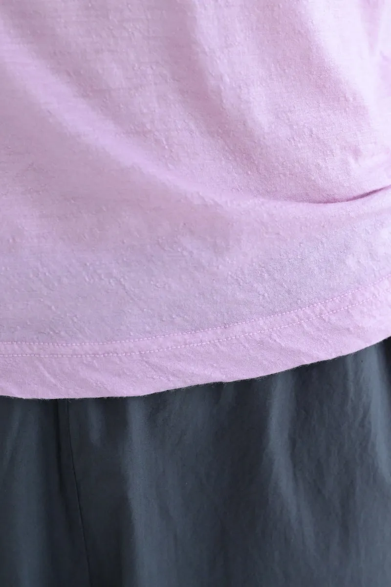 Cashmere Tee Short Sleeve in Rose