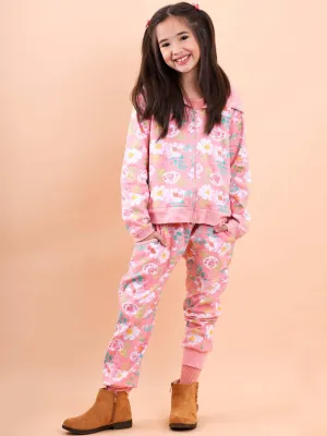 Charlie Pink Watercolour Jersey Pants