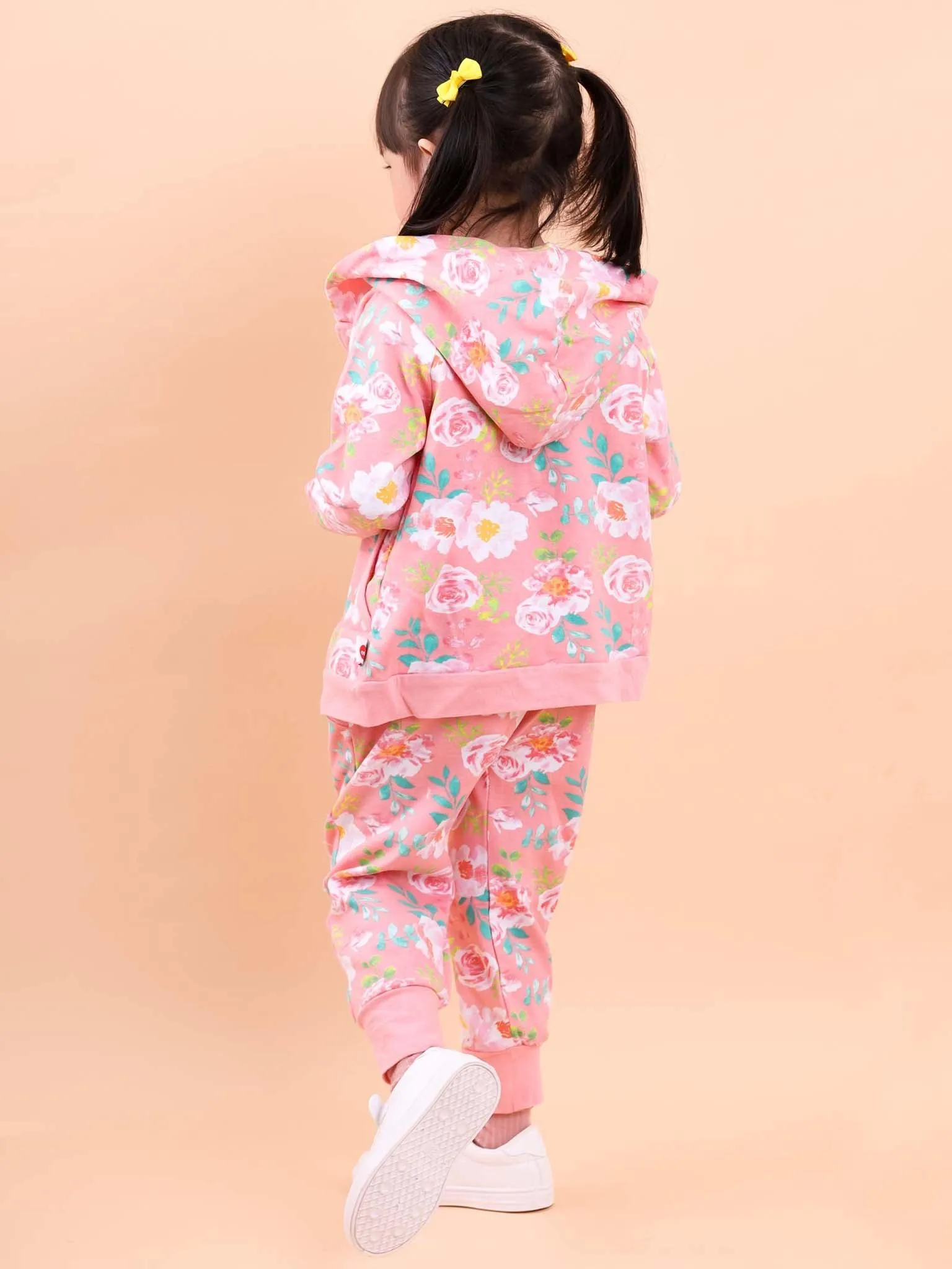 Charlie Pink Watercolour Jersey Pants