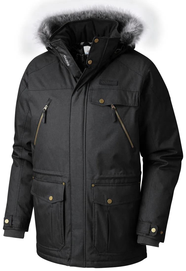 Columbia Men Grey Barlow Pass 550 Turbodown Jacket