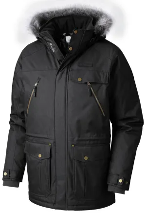 Columbia Men Grey Barlow Pass 550 Turbodown Jacket