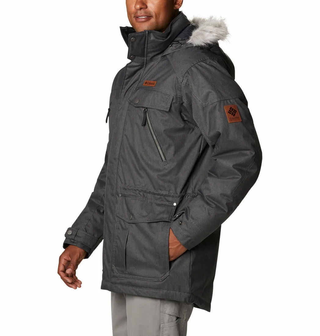 Columbia Men Grey Barlow Pass 550 Turbodown Jacket