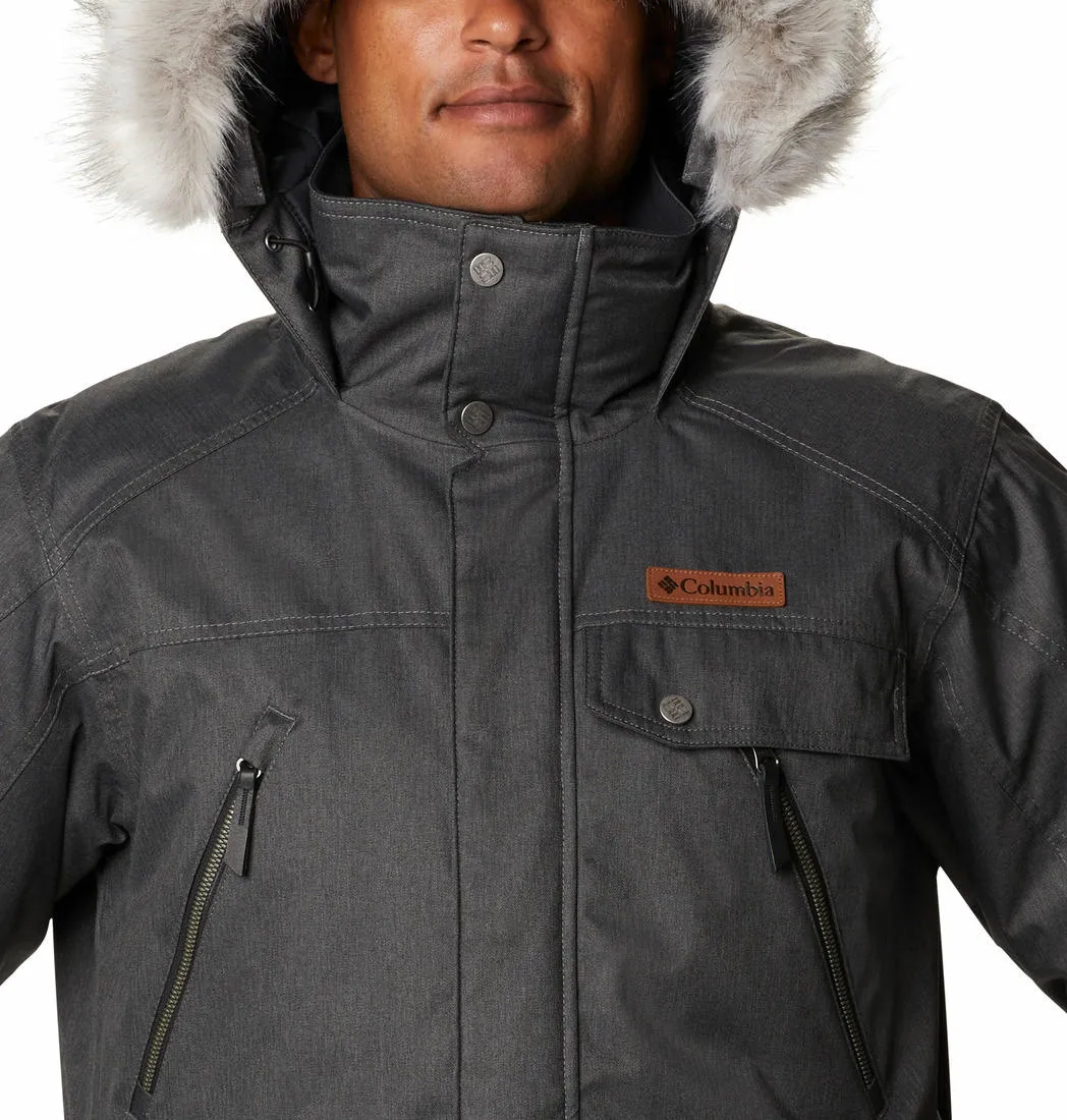 Columbia Men Grey Barlow Pass 550 Turbodown Jacket