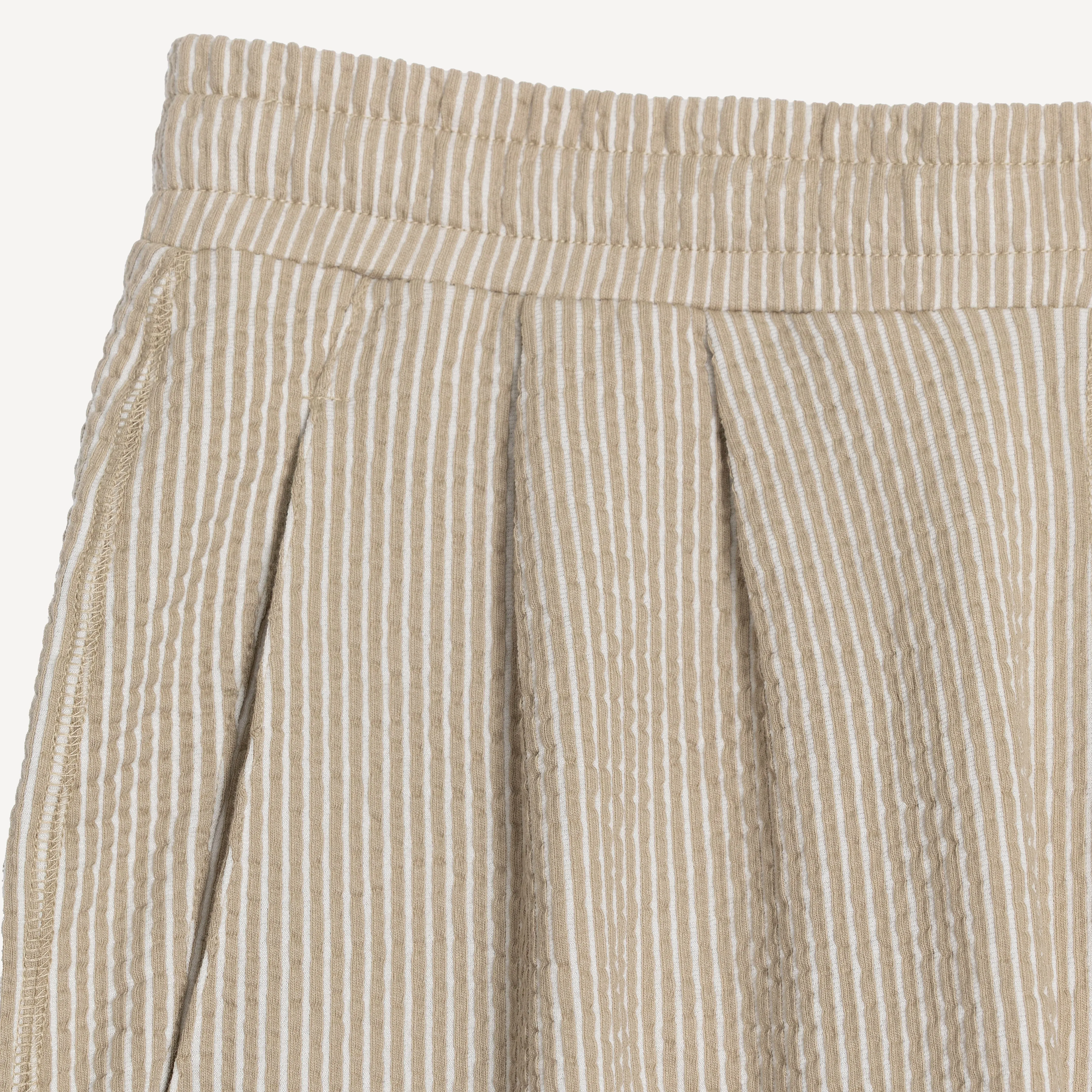 Cool Knit Seersucker Pants - Plaza Taupe / White Stripe