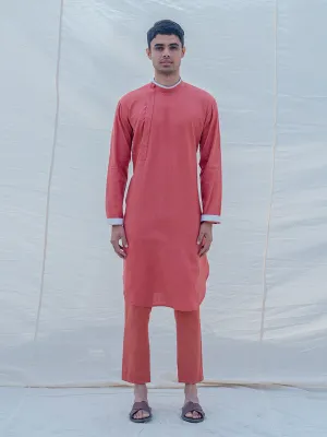 Cotton X Linen Coral