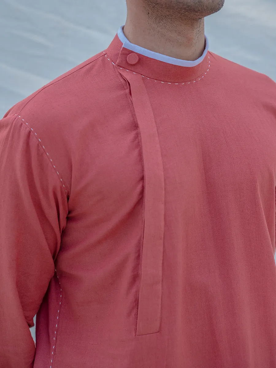 Cotton X Linen Coral